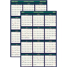 House HOD 391 Eco-friendly 18 Month Laminated Wall Calendar - Julian D