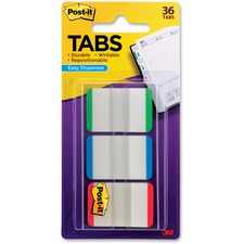 3m MMM 686LGBRT Post-itreg; Durable Tabs - 24 Tab(s)1 Tab Width - Gree