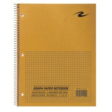 Roaring ROA 11209 Roaring Spring 5x5 Graph Ruled Spiral Lab Notebook -