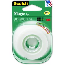 3m MMM 205 Scotch Matte Finish Magic Tape - 13.89 Yd Length X 0.75 Wid