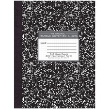 Roaring ROA 77475 Roaring Spring Black Marble Composition Book - 80 Sh