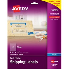 Avery AVE 18665 Averyreg; Shipping Label - Permanent Adhesive - Rectan