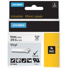 Newell DYM 18443 Dymo Rhino Industrial Vinyl Labels - 38 Width X 18 Ft