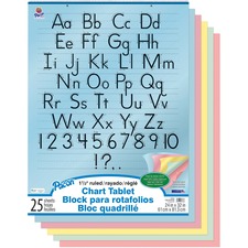 Pacon PAC 74733 Pacon Colored Paper Chart Tablet - 24 X 32 - 5 Assorte