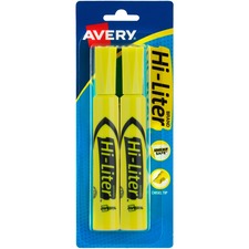 Avery AVE 24081 Averyreg; Desk-style Highlighters - Chisel Marker Poin