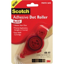 3m MMM 6055R Scotch Adhesive Dot Roller Refill - 8 Oz - 1 Each - Clear