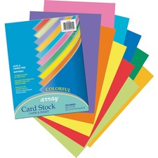 Pacon PAC 101169 Pacon Laser Printable Multipurpose Card Stock - Assor