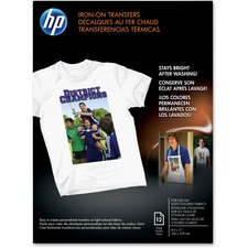 Hp C6049A Hp Inkjet Iron-on Transfer Paper - White - 91 Brightness - L