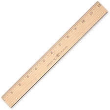 Acme ACM 10375 Westcott Inchesmetric Wood Ruler - 12 Length 1 Width - 