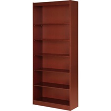 Lorell LLR 89055 Six Shelf Panel Bookcase - 36 X 12 X 84 X 0.8 - 6 She