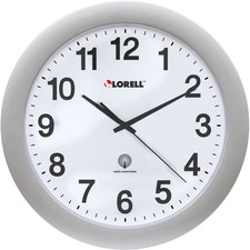 Lorell LLR 60996 12 Round Radio-controlled Wall Clock - Analog - Quart