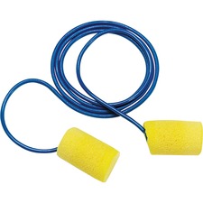 3m MMM 3111101 Aearo Corded Foam Earplugs - Moisture Resistant, Corded