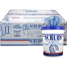 Itw ITW 42272CT Scrubs In-a-bucket Hand Cleaner Towels - 12 X 10 - Blu