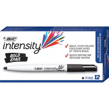 Bic BIC DECF11BK Intensity Bold Fine Point Whiteboard Marker - Fine Ma