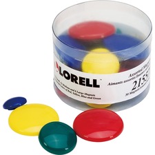 Lorell LLR 21557 Magnets Assortment - Small, Medium, Large - 30  Pack 