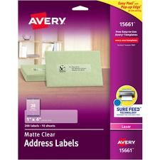 Avery AVE 15661 Averyreg; Easy Peel Return Address Labels - Permanent 