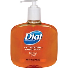 Henkel DIA 80790 Dial Gold Antimicrobial Liquid Soap - 16 Fl Oz (473.2