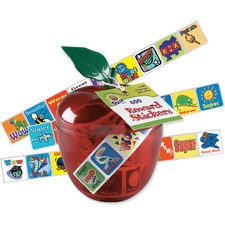 Pacon PAC 51480 Pacon Plastic Apple Reward Stickers - 1 Height X 1 Wid