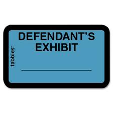 Tabbies TAB 58093 Defendant's Exhibit Legal File Labels - 1 58 X 1 Len