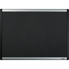 Lorell LLR 75696 Black Mesh Fabric Covered Bulletin Boards - 36 Height