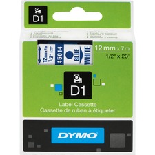 Newell DYM 45014 Dymo D1 Electronic Tape Cartridge - 12 Width - Therma