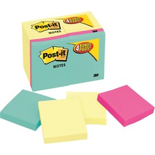 3m MMM 654144B Post-itreg; Notes Notepads - 1800 - 3 X 3 - Square - 10