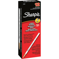 Newell SAN 2060 Sharpie Peel-off China Marker - White Lead - White Bar