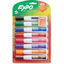 Newell SAN 1944741 Expo Eraser Cap Magnetic Dry Erase Marker Set - Med