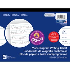 Pacon PAC 2478 Pacon Multi-program Handwriting Tablet - 40 Sheets - Bo