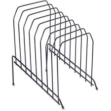 Lorell LLR 80632 Wire File Sorterholder - 8 Divider(s) - Desktop - Bla