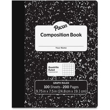 Pacon PAC MMK37103 Pacon Composition Book - 100 Sheets - 200 Pages - Q