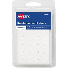 Avery AVE 06734 Averyreg; Permanent Reinforcement Label Rings - 0.3 Di