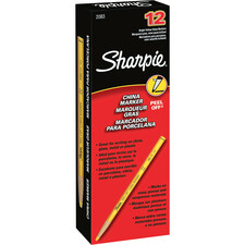 Newell SAN 2083 Sharpie Peel-off China Marker - Yellow Lead - Yellow B