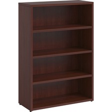 Lorell LLR PBK3448MY Prominence Mahogany Laminate Bookcase - 34 X 12 X