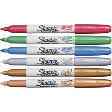 Newell SAN 2029678 Sharpie Metallic Permanent Marker - Fine Pen Point 