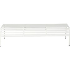 Safco SAF 4369WH Safco Cogo Indooroutdoor Steel Bench - White - Steel 