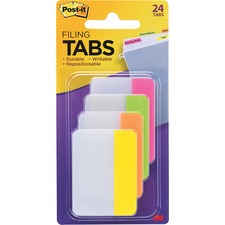 3m MMM 686PLOY Post-itreg; Durable Tabs - Write-on Tab(s) - 1.50 Tab H