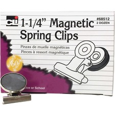 Charles LEO 68512 Cli Magnetic Spring Clips - 1.3 Length - 24  Box