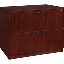 Lorell LLR PL2236MY Prominence 2.0 Mahogany Laminate Lateral File - 2-