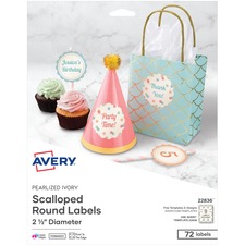 Avery AVE 22836 Averyreg; Gift Label - Permanent Adhesive - Round Scal