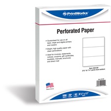 Paris PRB 04120 Printworks Professional Pre-perforated Paper For Invoi