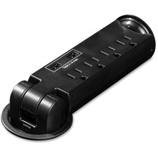 Lorell LLR 33992 4-outlet Desktop Usb Charger Power Strip - 3-prong - 