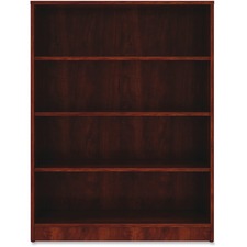 Lorell LLR 99785 Cherry Laminate Bookcase - 48 Height X 36 Width X 12 