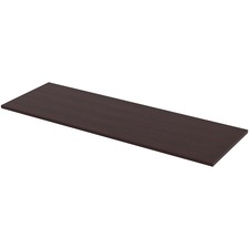 Lorell LLR 59633 Utility Table Top - Espresso Rectangle, Laminated Top