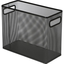 Lorell LLR 84241 Mesh Tabletop File Hanging Folder - Black - Steel - 1