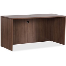 Lorell LLR 69971 Essentials Series Walnut Credenza Shell - 59 X 23.6 X