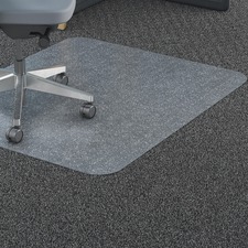 Lorell LLR 69705 Rectangular Straight Edge Carpet Chairmats - Carpet -