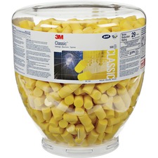 3m MMM 3911001 E-a-r Classic Earplugs - 1000  Bottle - Yellow - Polyur