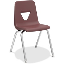 Lorell LLR 99892 18 Seat-height Stacking Student Chairs - Four-legged 