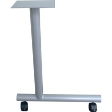 Lorell LLR 61628 C-leg Training Table Base - Metallic Silver C-leg Bas